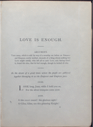 Love is Enough (1873)
